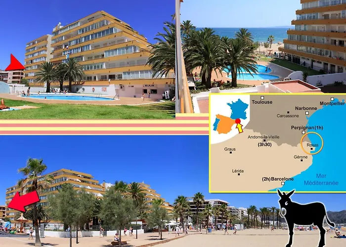 5 Pers Rosas,roses, Espagne- Piscine *